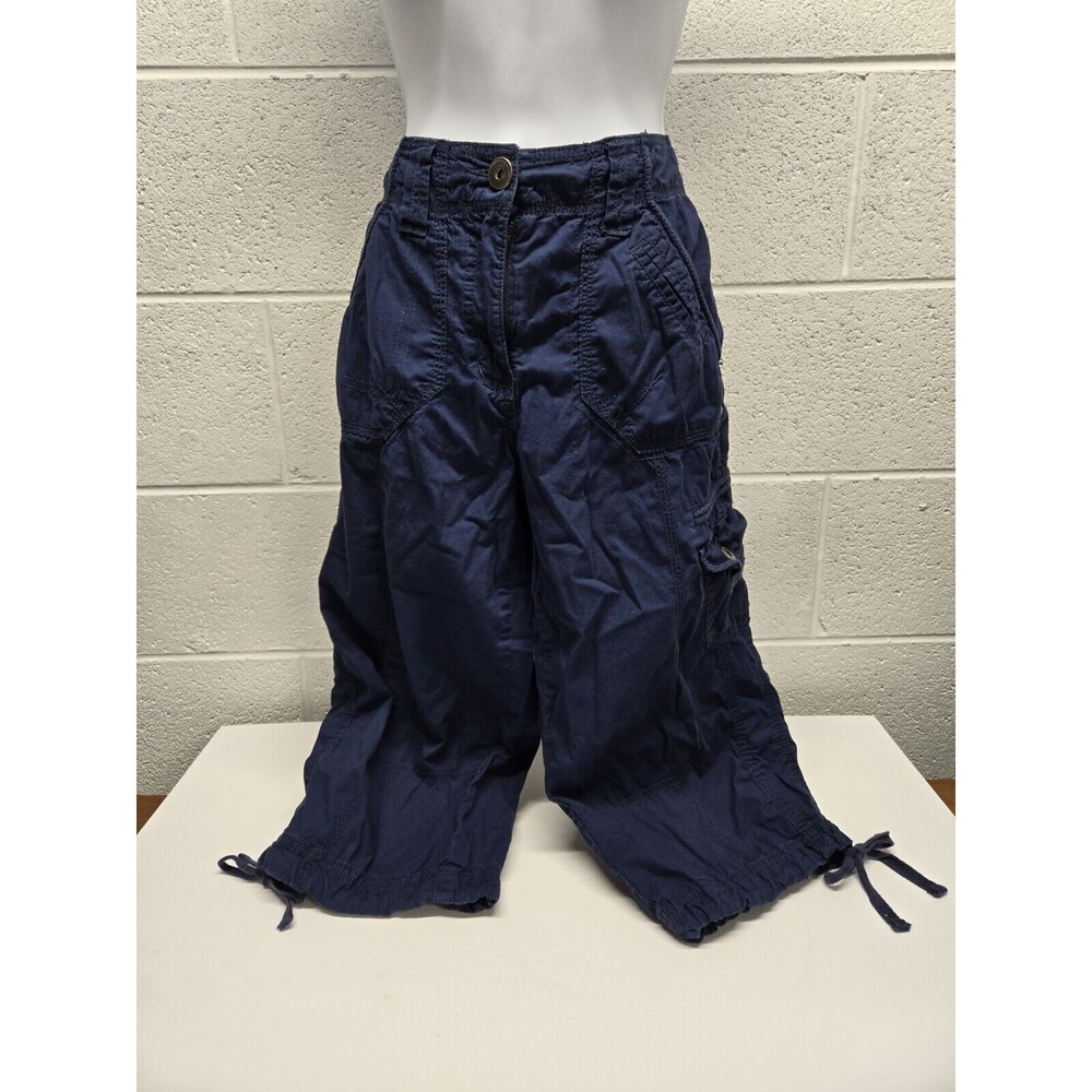 DRESS BARN Solid Navy Blue Capri Pants Women's Size 6 Classic Fit